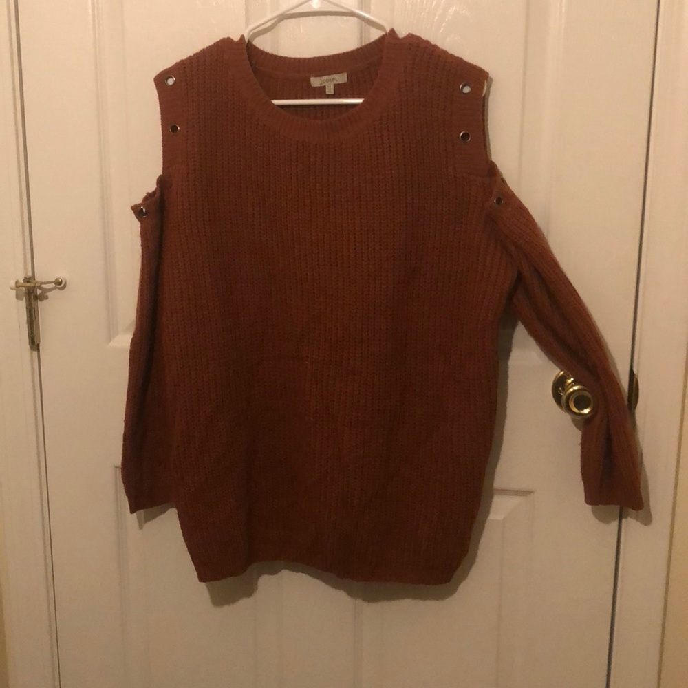 Open shoulder sweater